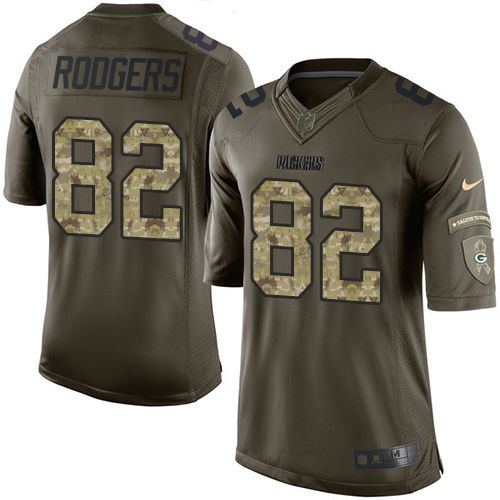 Nike Packers #82 Richard Rodgers Green Men's Stitched NFL Limited Salute To Service Jersey - Click Image to Close